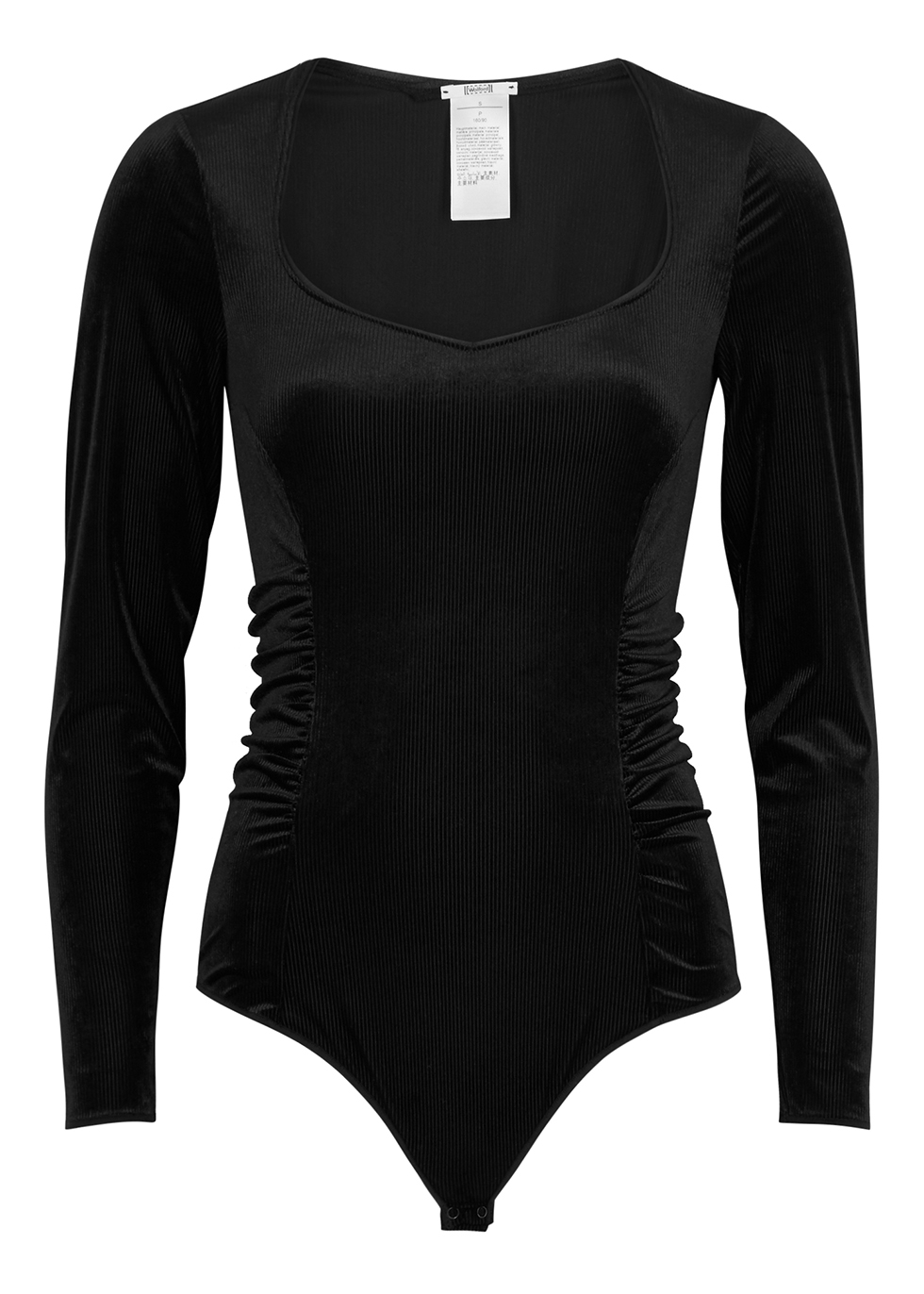 Discount of 54% Wolford Esmeralda black velour bodysuit - on Sale