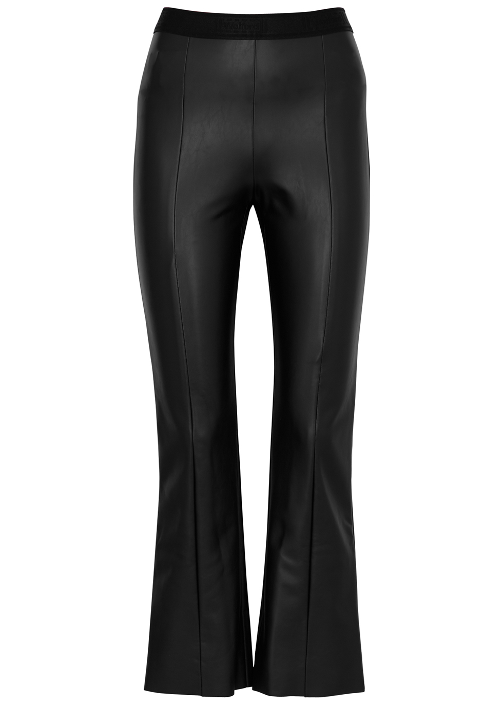 2022 Best-Selling | Wolford Jenna black cropped faux leather trousers ...